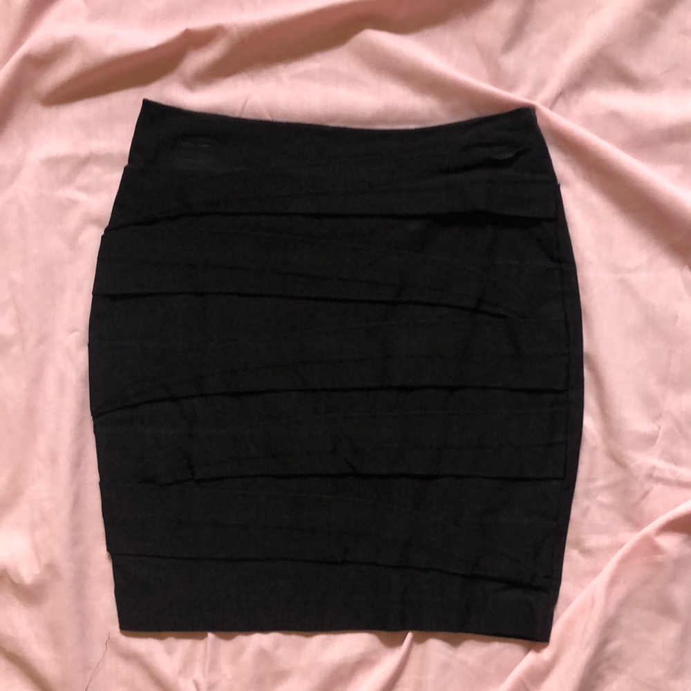 Black Bodycon Mini Skirt